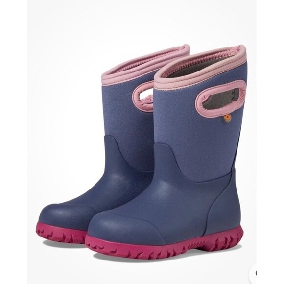 Bogs Outdoor Boots Kids York Solid Waterproof Insulated 72601 Purple Pink Size 3 - Picture 1 of 7